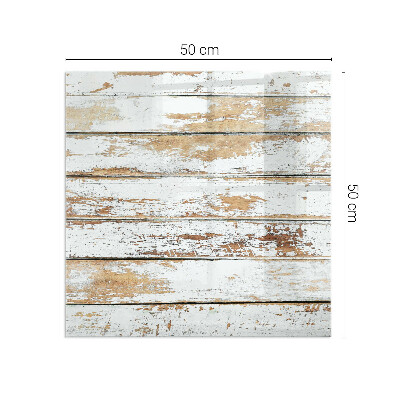 Glass hearth for wood stove rectangular Damaged wooden board