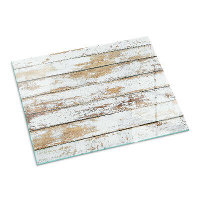 Glass hearth for wood stove rectangular Damaged wooden board