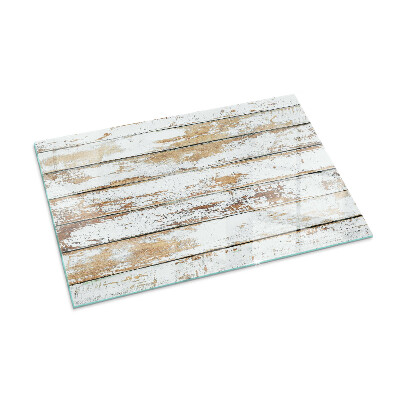Glass hearth for wood stove rectangular Damaged wooden board