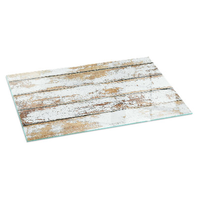 Glass hearth for wood stove rectangular Damaged wooden board