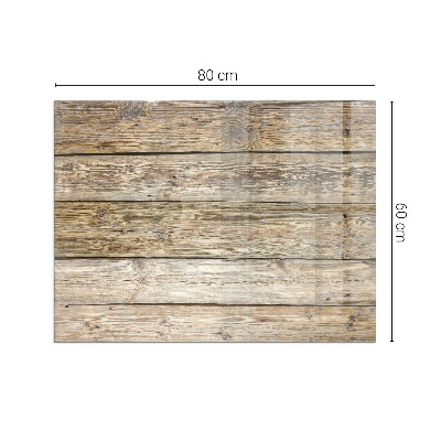 Glass hearth for wood stove rectangular Natural wood planks