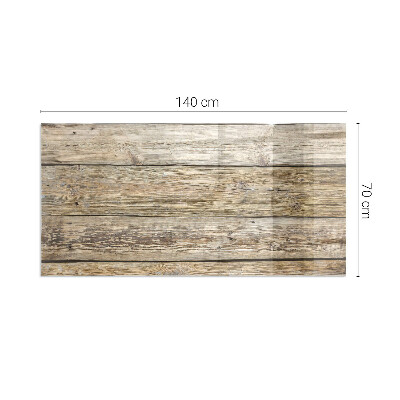 Glass hearth for wood stove rectangular Natural wood planks