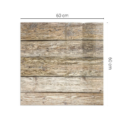 Glass hearth for wood stove rectangular Natural wood planks