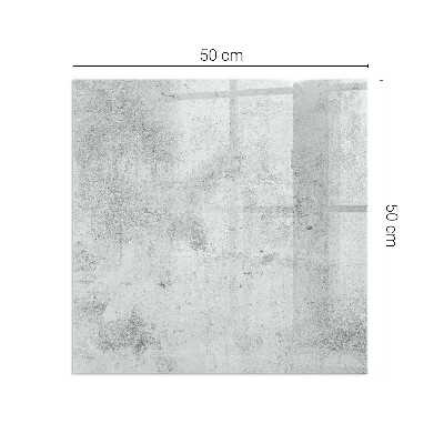 Glass hearth for wood stove rectangular Raw concrete texture