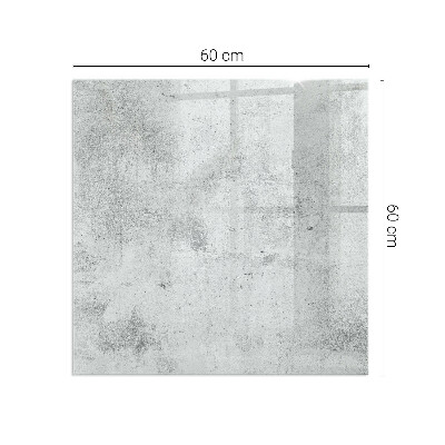 Glass hearth for wood stove rectangular Raw concrete texture