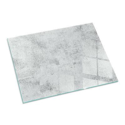 Glass hearth for wood stove rectangular Raw concrete texture
