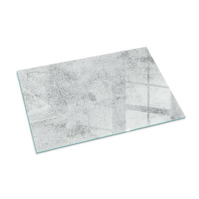 Glass hearth for wood stove rectangular Raw concrete texture