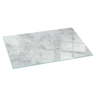 Glass hearth for wood stove rectangular Raw concrete texture