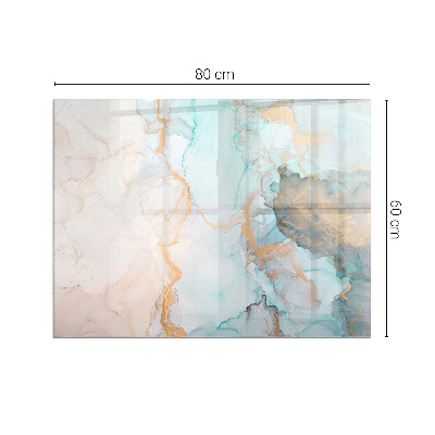 Glass hearth for wood stove rectangular Abstract fluid pattern
