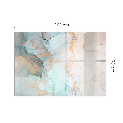 Glass hearth for wood stove rectangular Abstract fluid pattern