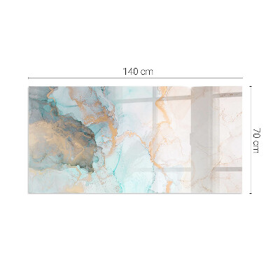 Glass hearth for wood stove rectangular Abstract fluid pattern