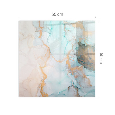 Glass hearth for wood stove rectangular Abstract fluid pattern