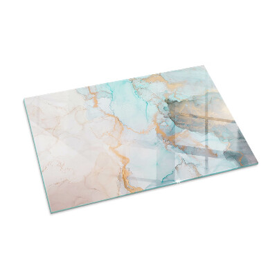 Glass hearth for wood stove rectangular Abstract fluid pattern