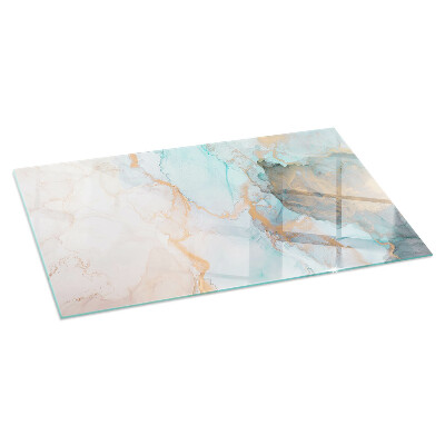 Glass hearth for wood stove rectangular Abstract fluid pattern