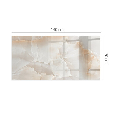 Glass hearth for wood stove rectangular Natural stone pattern