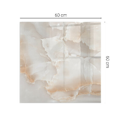 Glass hearth for wood stove rectangular Natural stone pattern