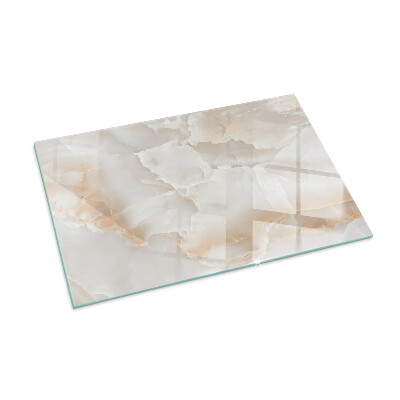 Glass hearth for wood stove rectangular Natural stone pattern