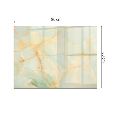 Glass hearth rectangular Abstract Marble Pattern