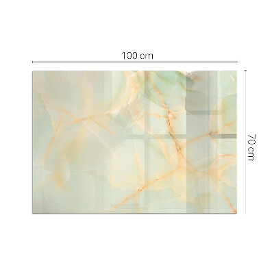 Glass hearth rectangular Abstract Marble Pattern