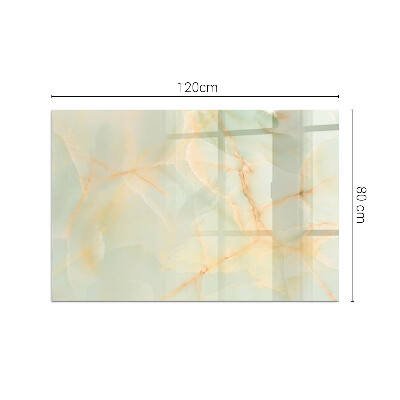 Glass hearth rectangular Abstract Marble Pattern