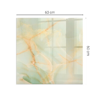 Glass hearth rectangular Abstract Marble Pattern