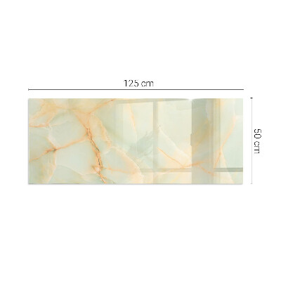 Glass hearth rectangular Abstract Marble Pattern