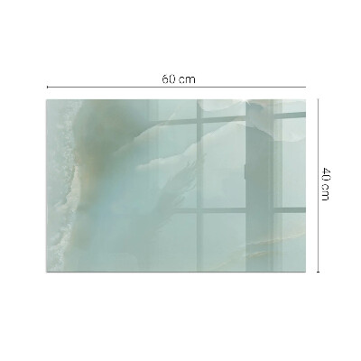 Glass hearth rectangular Delicate marble pattern