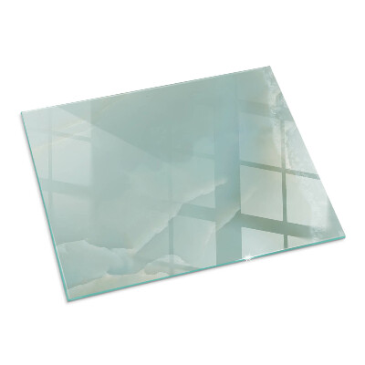 Glass hearth rectangular Delicate marble pattern