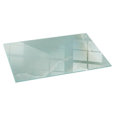 Glass hearth rectangular Delicate marble pattern