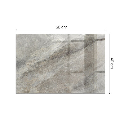 Glass hearth for wood stove rectangular Natural stone pattern