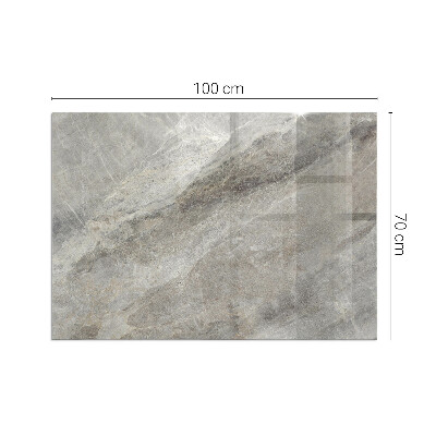 Glass hearth for wood stove rectangular Natural stone pattern