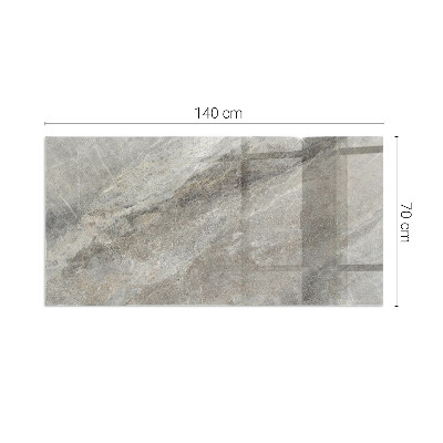 Glass hearth for wood stove rectangular Natural stone pattern