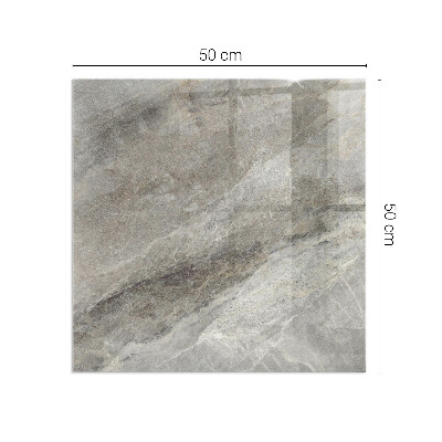Glass hearth for wood stove rectangular Natural stone pattern