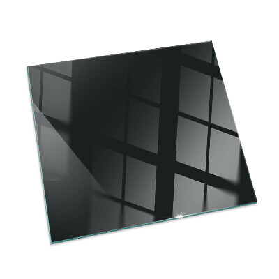 Glass hearth for wood stove rectangular Color Dark Graphite