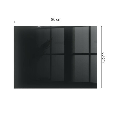 Glass hearth for wood stove rectangular Color Dark Graphite