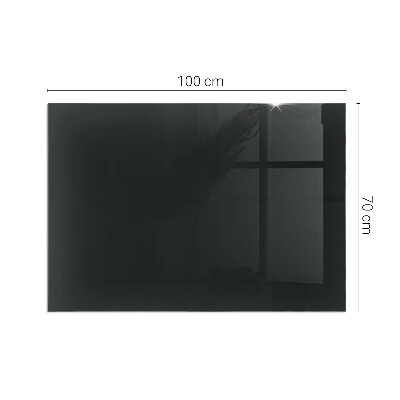 Glass hearth for wood stove rectangular Color Dark Graphite