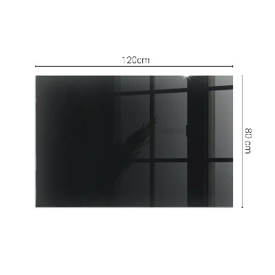 Glass hearth for wood stove rectangular Color Dark Graphite
