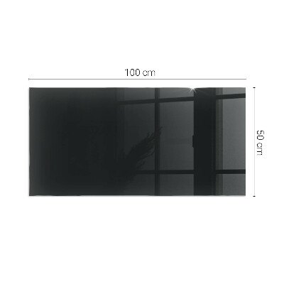 Glass hearth for wood stove rectangular Color Dark Graphite