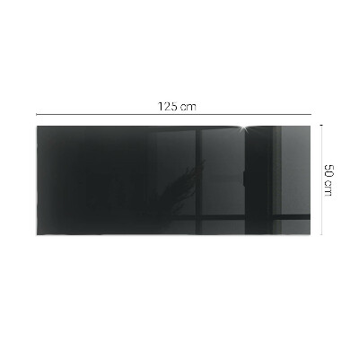 Glass hearth for wood stove rectangular Color Dark Graphite
