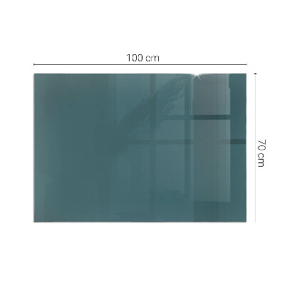Glass hearth rectangular Sea Color