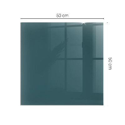 Glass hearth rectangular Sea Color