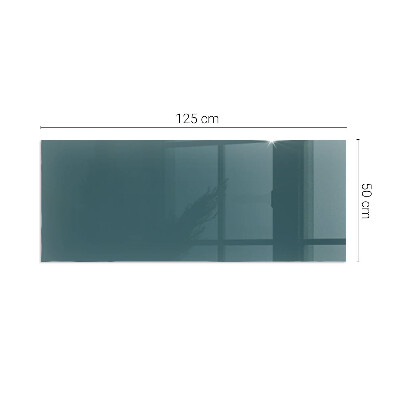 Glass hearth rectangular Sea Color