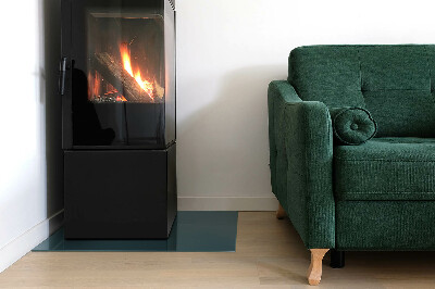Glass hearth rectangular Sea Color