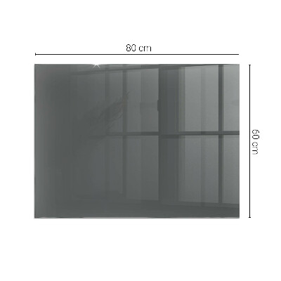 Glass hearth for wood stove rectangular Color Gray-brown