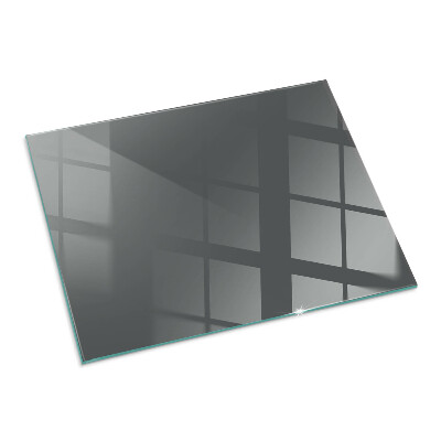 Glass hearth for wood stove rectangular Color Gray-brown