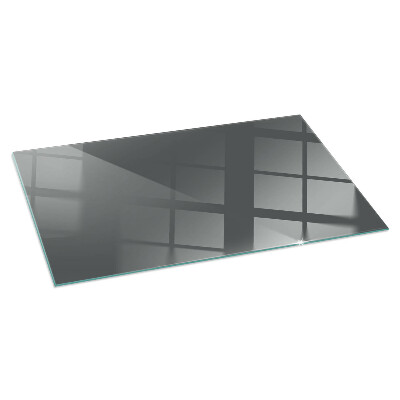 Glass hearth for wood stove rectangular Color Gray-brown