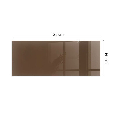 Glass hearth rectangular Color Brown