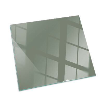 Glass hearth rectangular Olive Color