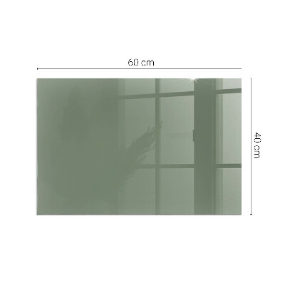 Glass hearth rectangular Olive Color