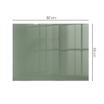 Glass hearth rectangular Olive Color